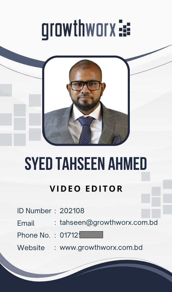 Syed Tahseen Ahmed ID Card Front